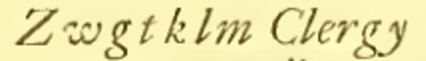 The same cipher group, followed by “Clergy,” in Winwood’s Memorials, I (1725), p. 65.