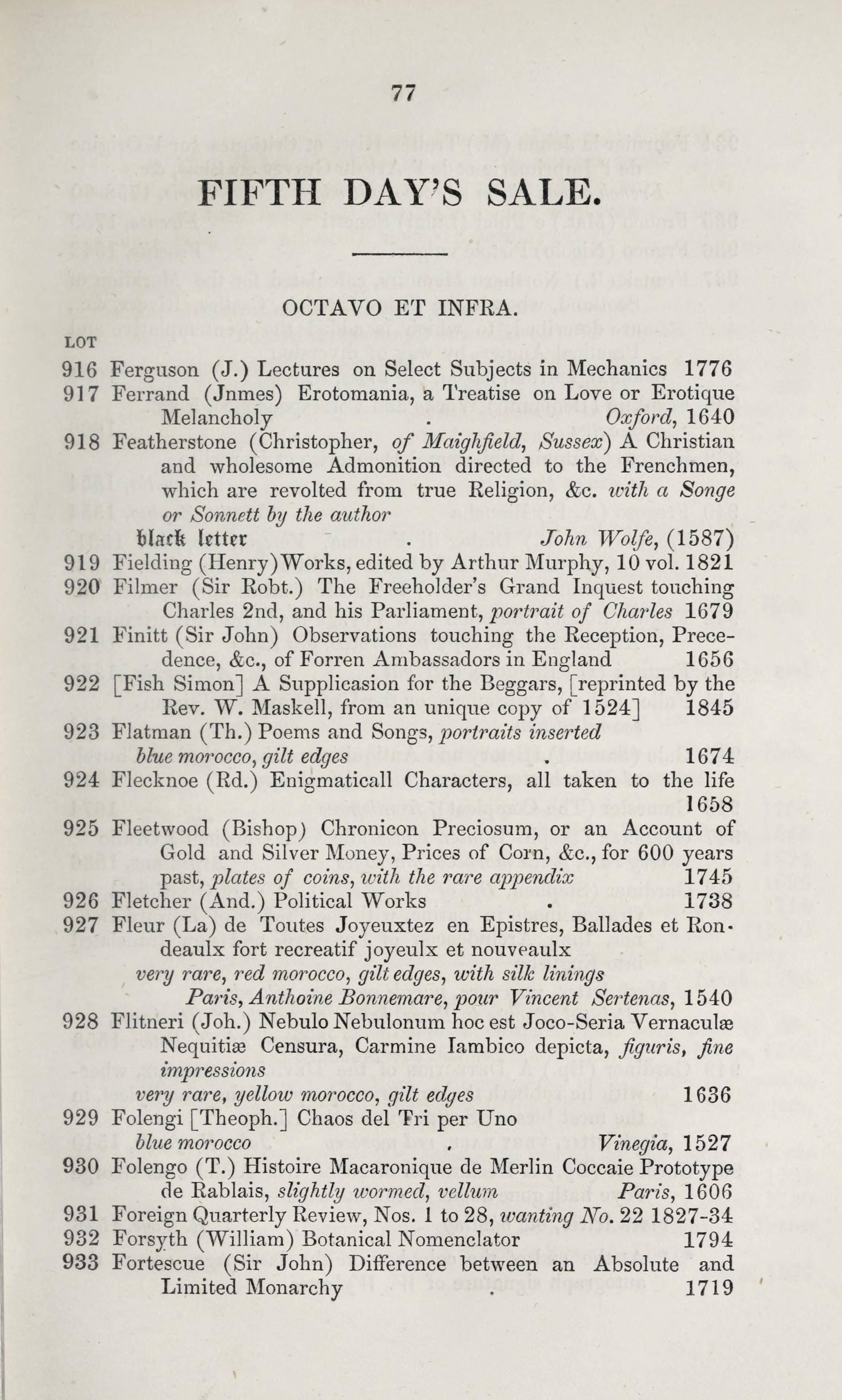 Gardner catalogue page 77, lot 918