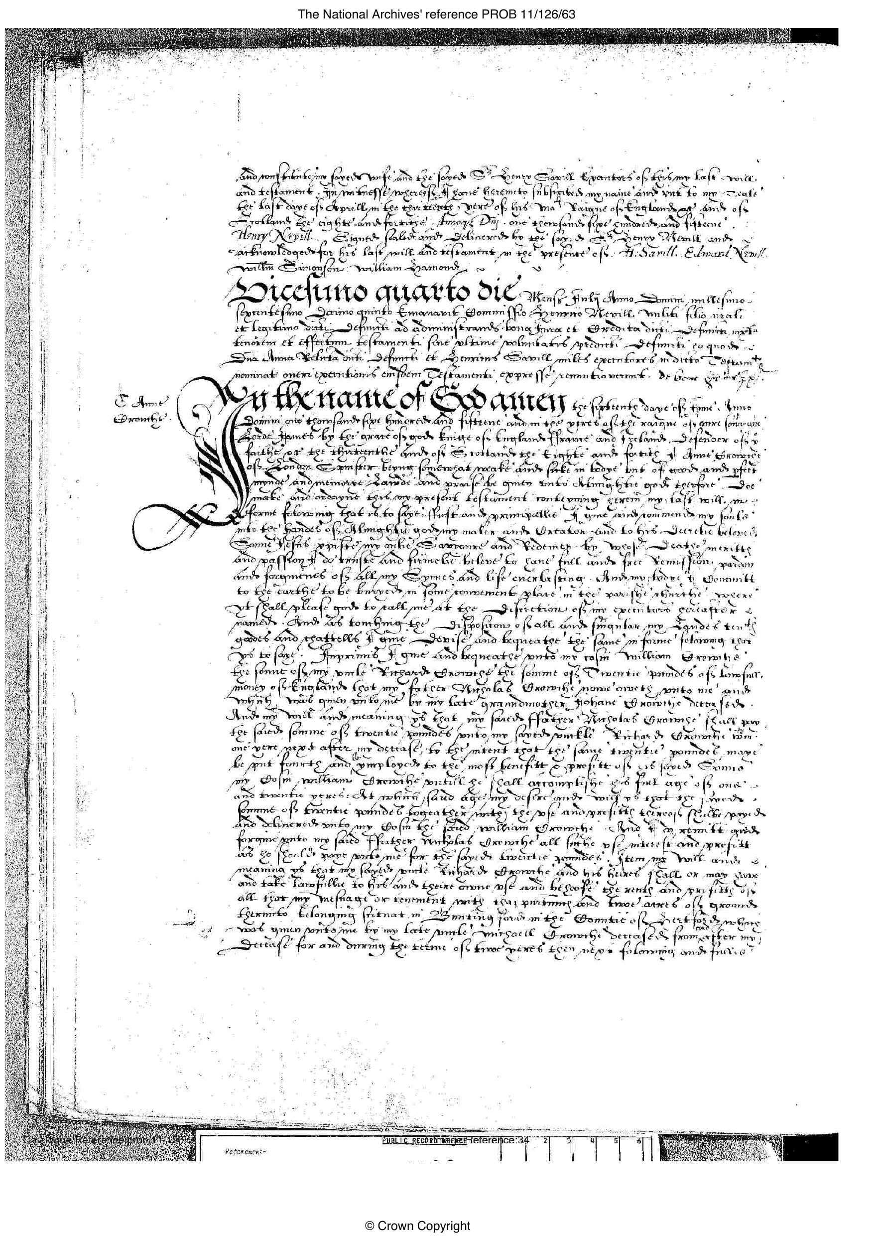 Henry Neville will page 2